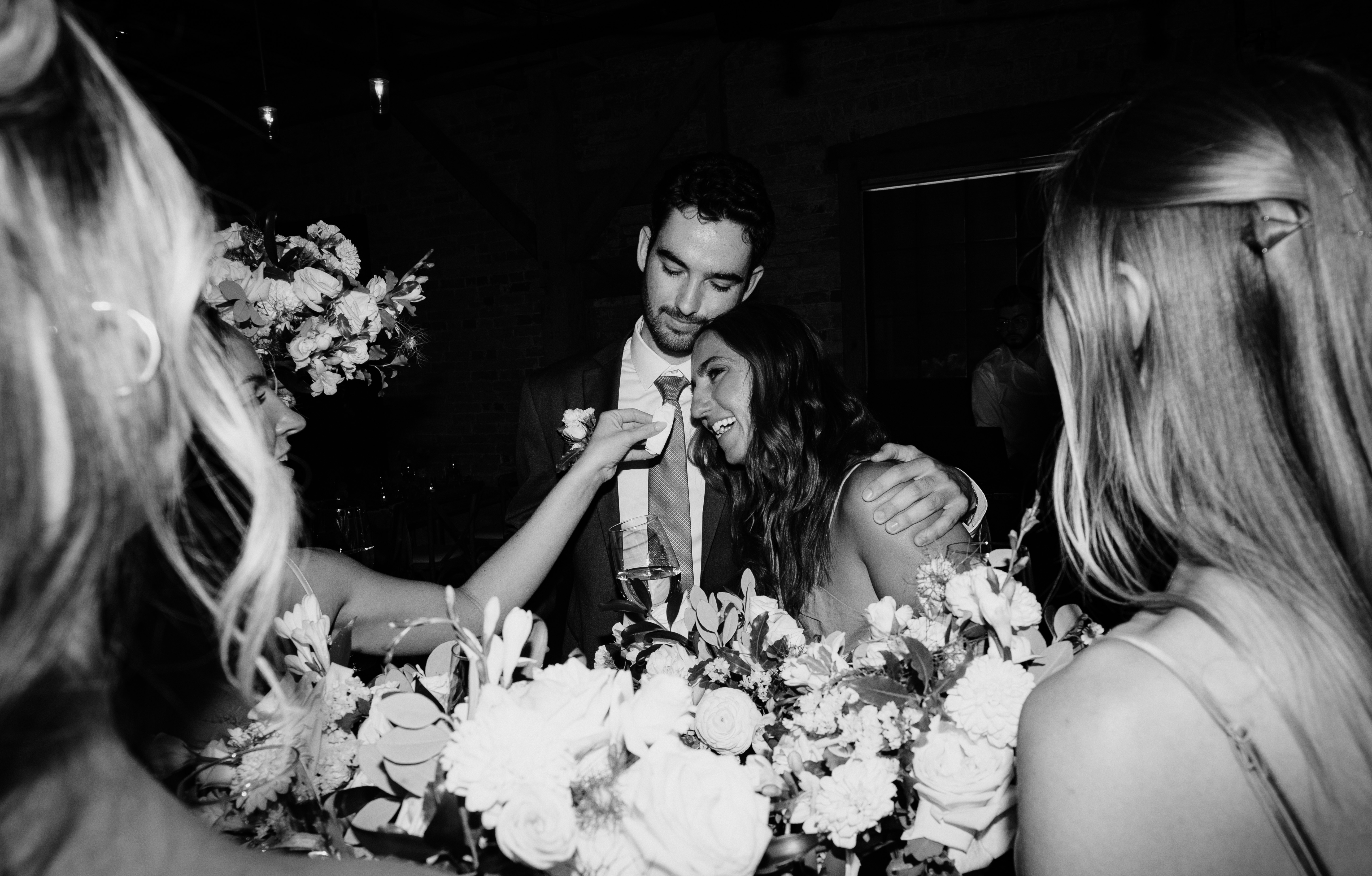 Ethan and the bridesmaids